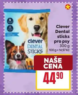 Billa Clever Dental sticks pro psy nabídka
