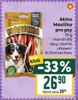 Billa Akinu Masíčka pro psy nabídka