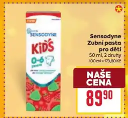 Billa Sensodyne Zubní pasta pro děti nabídka