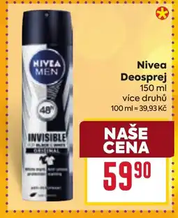 Billa Nivea Deosprej nabídka