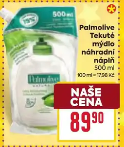 Billa Palmolive Tekuté mýdlo náhradní náplň nabídka