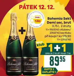Billa Bohemia Sekt Demi sec, brut nabídka