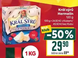 Billa Král sýrů Hermelín nabídka