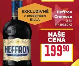 Billa Heffron Cremoso nabídka