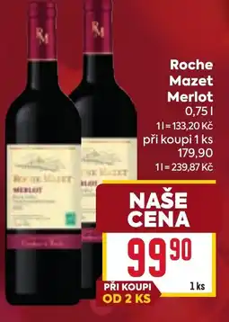 Billa Roche Mazet Merlot nabídka