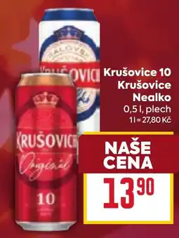 Billa Krušovice 10 Krušovice Nealko nabídka