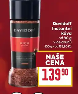 Billa Davidoff Instantní kava nabídka