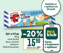 Billa Sýr a křup nabídka