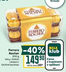 Billa Ferrero Rocher nabídka