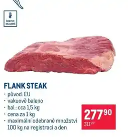 Makro Flank steak nabídka