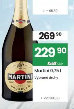 Kubík potraviny MARTINI nabídka