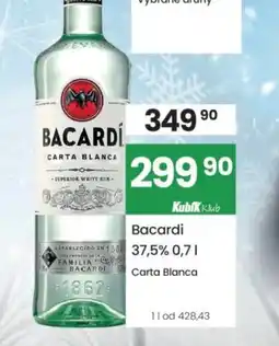 Kubík potraviny BACARDI 37.5% nabídka
