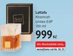 dm drogerie Lattafa Khamrah unisex EdP nabídka
