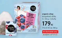 dm drogerie Organic shop koupelové sáčky nabídka
