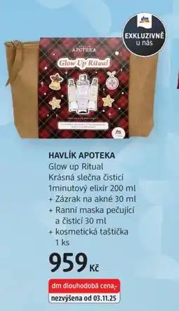dm drogerie HAVLÍK APOTEKA Glow up Ritual nabídka