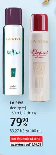 dm drogerie LA RIVE deo sprej nabídka