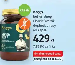 dm drogerie Beggs better sleep Marek Dvořák doplněk stravy nabídka