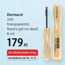 dm drogerie Dermacol 24H transparentní fixační gel na obočí nabídka