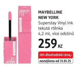 dm drogerie MAYBELLINE NEW YORK Superstay Vinyl Ink tekutá rtěnka nabídka