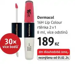 dm drogerie Dermacol 16H Lip Colour rtěnka 2 v1 nabídka