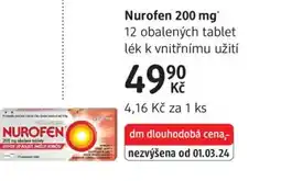 dm drogerie Nurofen 200 mg nabídka