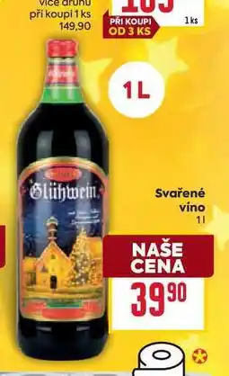 Billa Svařené víno 1l nabídka