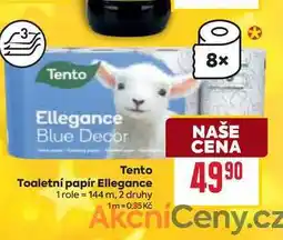 Billa Tento Toaletní papír Ellegance 1 role=144 m, 2 druhy nabídka