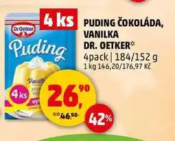 Penny Market PUDING ČOKOLÁDA VANILKA DR. OETKER, 184 g nabídka