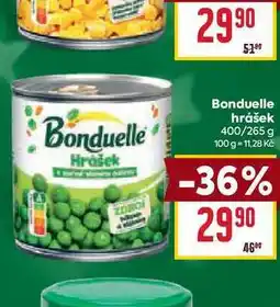 Billa Bonduelle hrášek 400/265 g nabídka