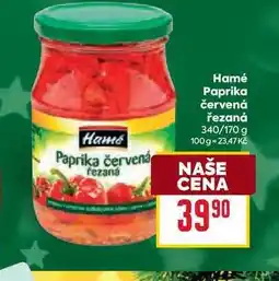 Billa Hamé Paprika červená řezaná 340/170 g nabídka
