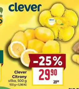 Billa Clever Citrony síťka, 500 g nabídka