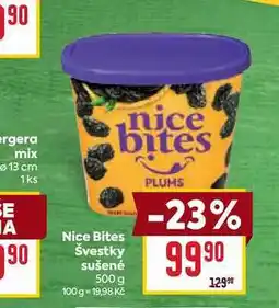 Billa Nice Bites Švestky sušené 500 g nabídka