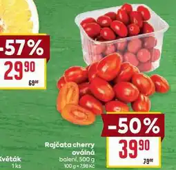 Billa Rajčata cherry oválná balení, 500 g nabídka