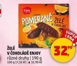 Penny Market ŽELÉ V ČOKOLÁDĚ ENJOY, 190 g nabídka