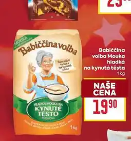 Billa Babiččina volba Mouka hladká na kynutá těsta 1kg nabídka