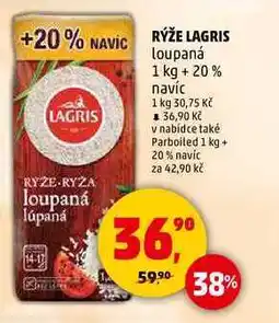 Penny Market RÝŽE LAGRIS loupaná, 1 kg + 20% navíc nabídka