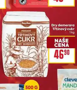 Billa Dry demerara Třtinový cukr 1kg nabídka
