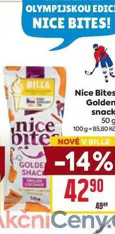 Billa Nice Bites Golden snack 50 g nabídka