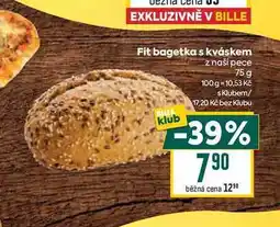 Billa Fit bagetka s kváskem z naší pece 75 g nabídka
