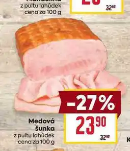 Billa Medová šunka z pultu lahůdek cena za 100 g nabídka