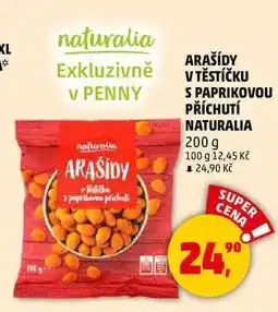 Penny Market ARAŠÍDY V TĚSTÍČKU S PAPRIKOVOU PŘÍCHUTÍ NATURALIA, 200 g nabídka