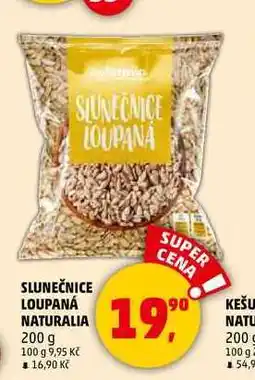 Penny Market SLUNEČNICE LOUPANÁ NATURALIA, 200 g nabídka