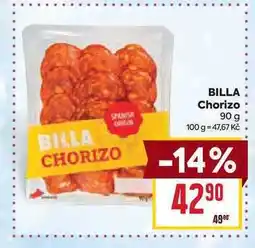 Billa BILLA Chorizo 90 g nabídka