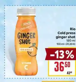 Billa Rio Cold press ginger shot 180 ml nabídka