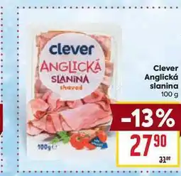 Billa Clever Anglická slanina 100 g nabídka