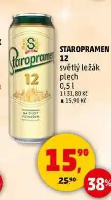 Penny Market STAROPRAMEN 12 světlý ležák plech, 0,5 l nabídka