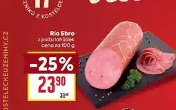 Billa Rio Ebro z pultu lahůdek cena za 100 g nabídka