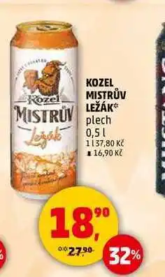 Penny Market KOZEL MISTRŮV LEŽÁK plech, 0,5 l nabídka
