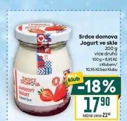 Billa Srdce domova Jogurt ve skle 200 g nabídka