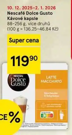 Tesco Nescafé Dolce Gusto Kávové kapsle, 88-256 g nabídka